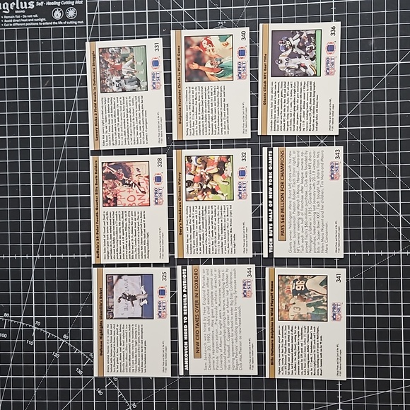 10 card lot of 1991 Pro Set '1990 Replay' and 'NFL Newsreel' cards NEAR MINT! - Picture 6 of 12